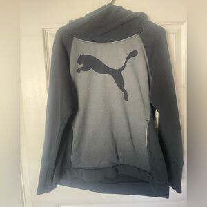 Puma Charcoal Gray Hoodie with Iconic Logo